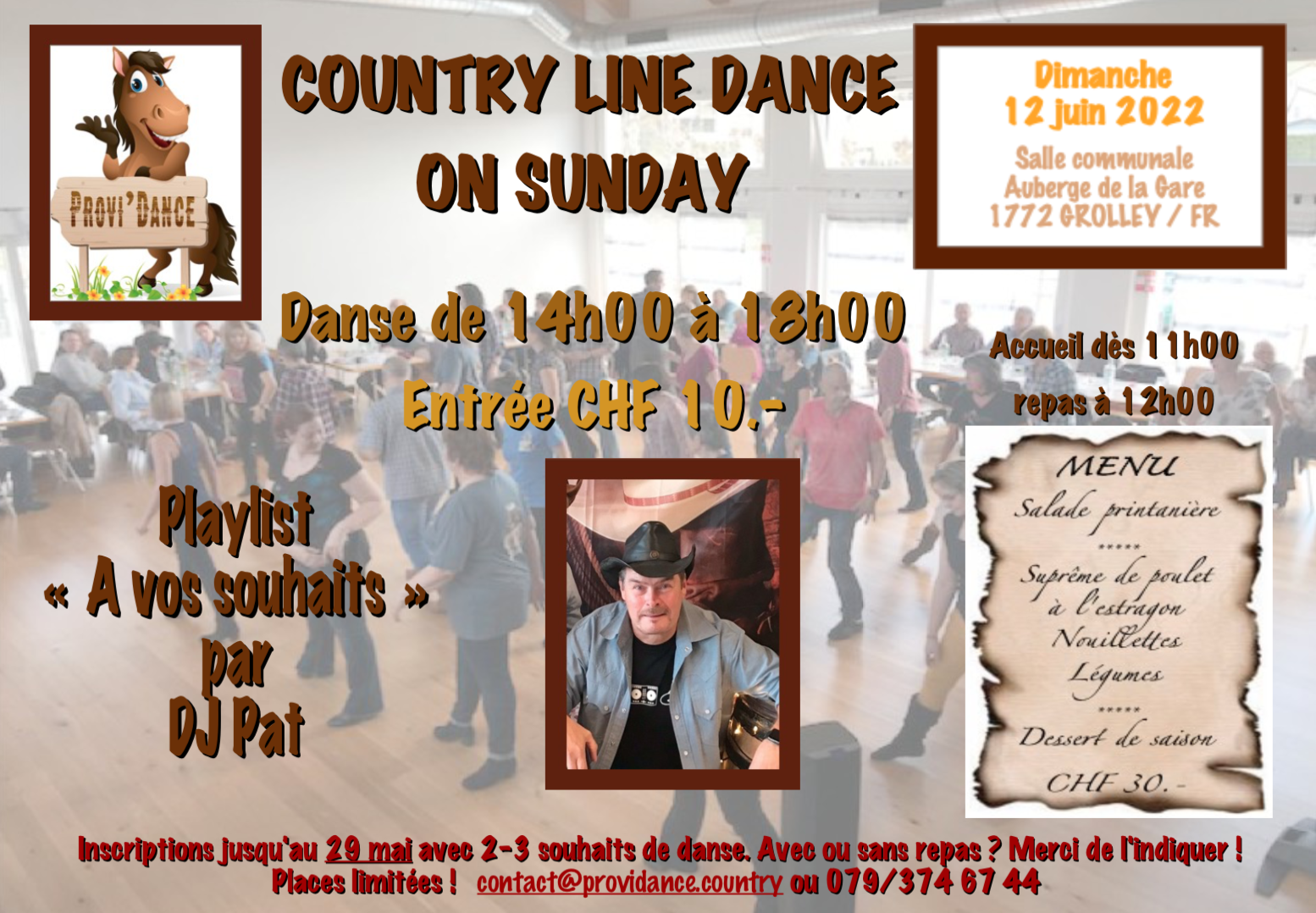 Country on Sunday 12 juin 2022 Grolley / Fribourg
