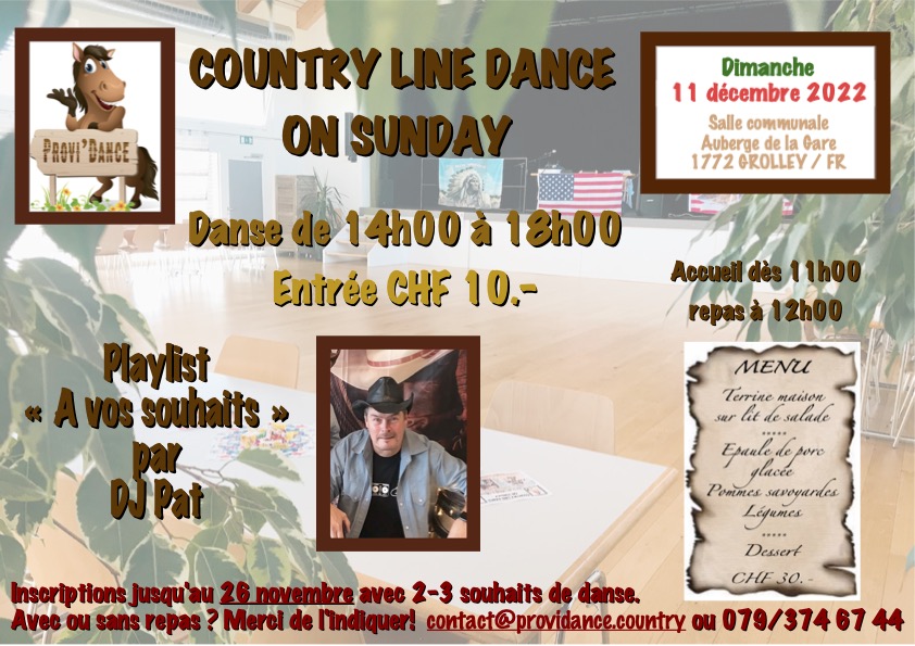 Country on sunday décembre